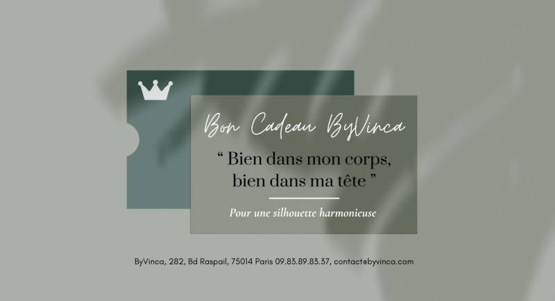 Bon cadeau soins minceur personnalisés à Paris 14 – ByVinca