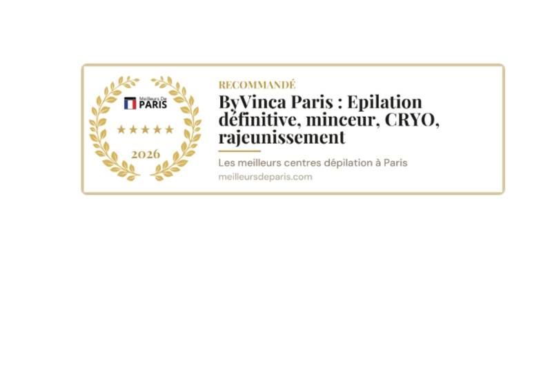 ByVinca dans le Top 10 des centres d'épilation définitive à Paris en 2026